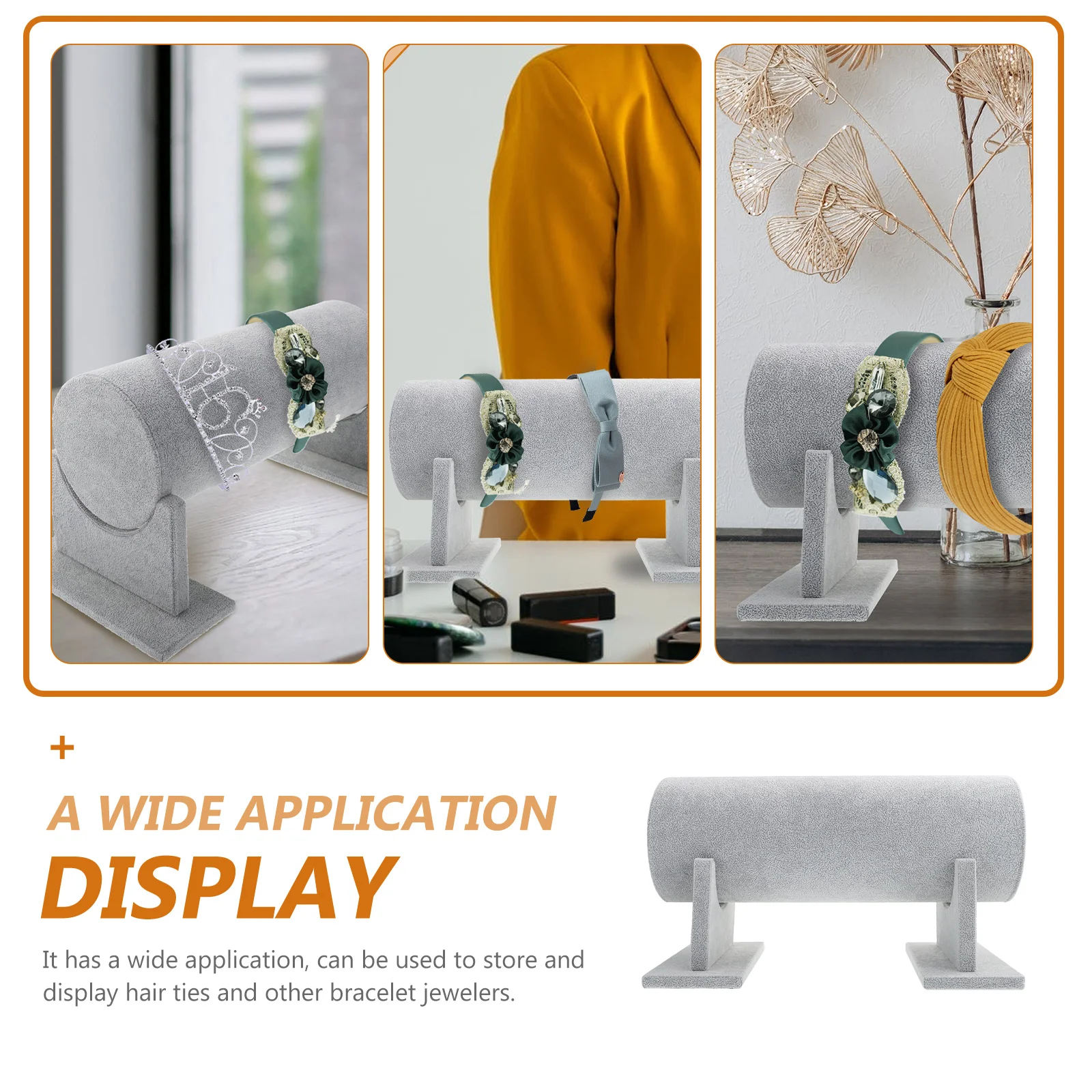 Holder Stand Display Organizer Storage Headband Hair Jewelry Band Bracelet Necklace Watch Rack Accessories Scrunchie Bangle