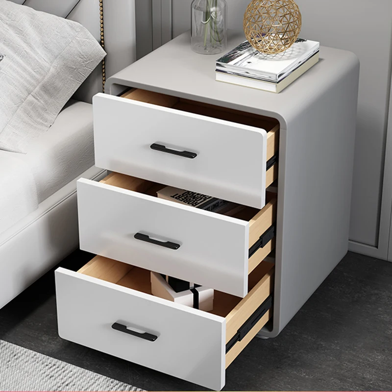 

Прикроватный столик из МДФ для хранения, ящики, современные маленькие ночные столики в скандинавском стиле, Минималистичная уникальная домашняя мебель