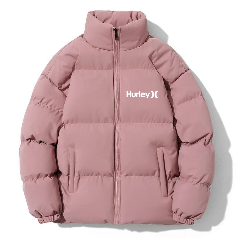 2022 Hurley Parka Men's Winter Warm Down Padded Jacket Fashion Stand Collar Jacket Quilted Winter Unisex Jacket M-8XL