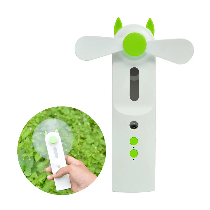 

Usb Mini Fold Electric Fan Humidifier 2 In1 Portable Hold Air Cooler Charging Household Electrical Appliances Desktop Ventilado