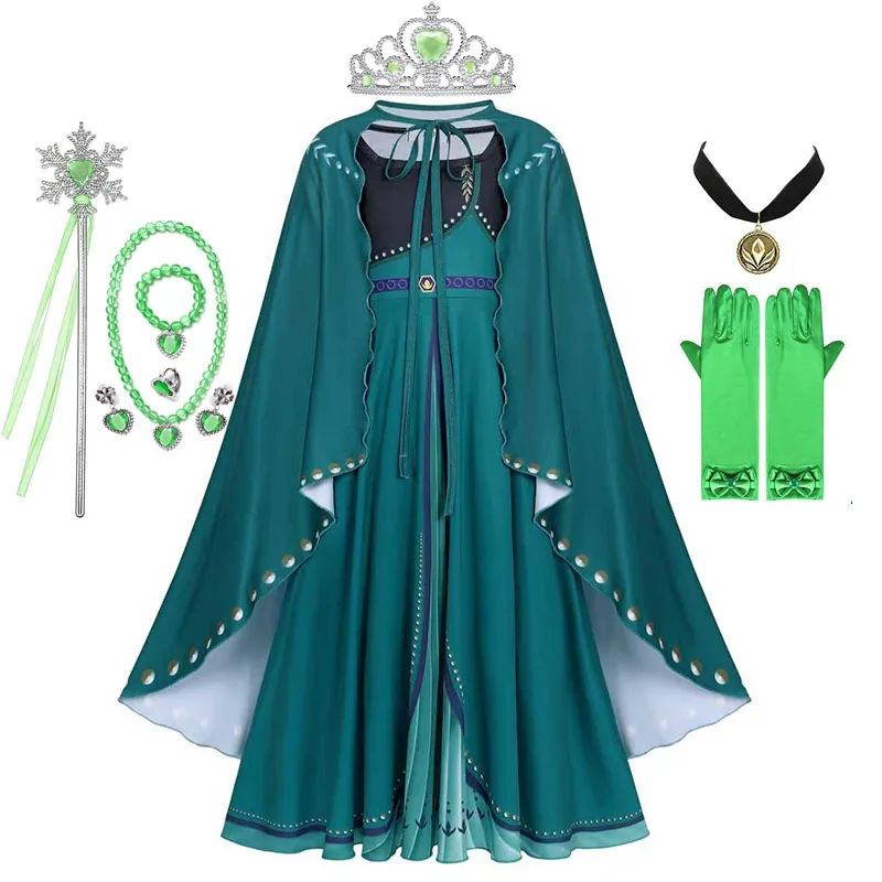 Disney Frozen Снежная Королева Эльза Анна для девочек, нарядное платье принцессы для девочек, детский карнавальный костюм принцессы Анны на день рождения (art.: 3920d2eeb798e) - 3920d2eeb798e
