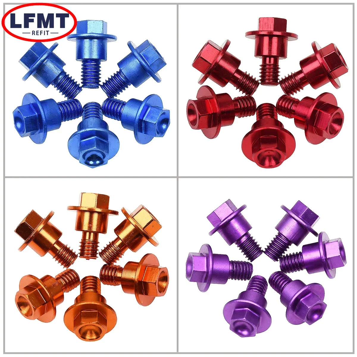 Мотоциклетный болт M6 * 12 для защиты передней вилки KTM SX SXF XC XCF EXC EXCF XCW XCFW 125 150 250 300 350