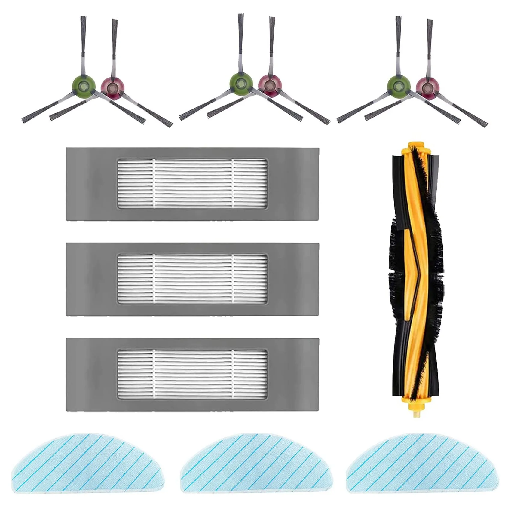 

Cleaning Cloth Brush Filter Accessories Replacement Part Set for Ecovacs DEEBOT OZMO T9 T9+ T9Power T9Max Vacuum Cleaner