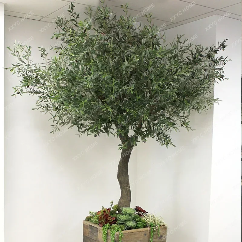 Высокое имитационное растение большой проект украшения оливкового дерева