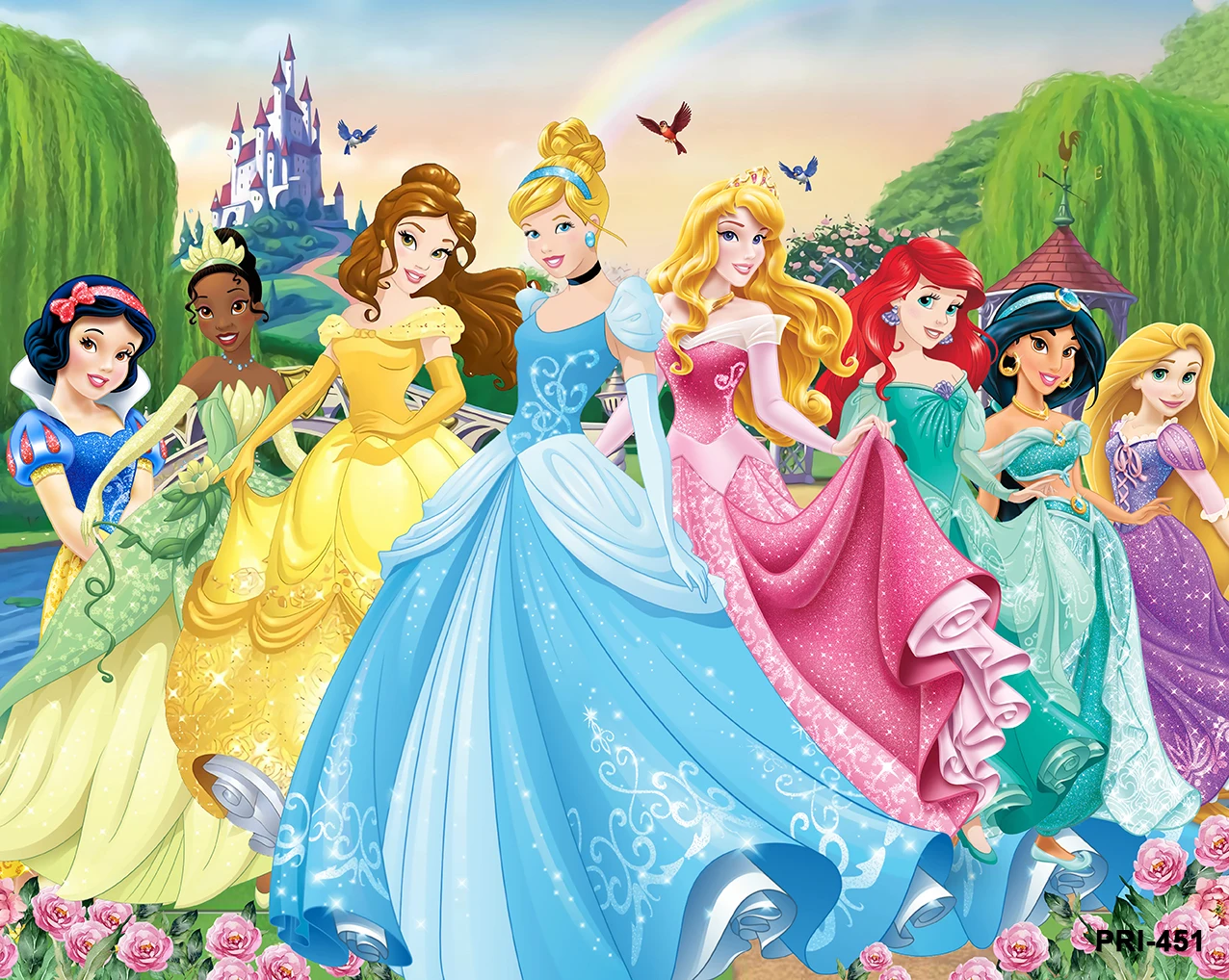 Disney Princess Snow White Elsa Cinderella Girls Birthday Photography Backgrounds Party Decors Baby Shower Photo Studio Backdrop images - 6