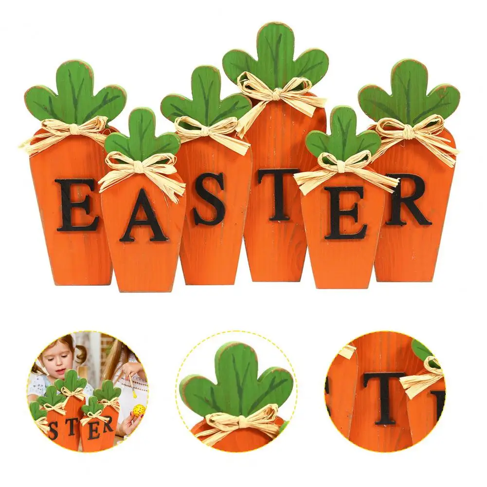 Набор декоративных украшений для пасхальной каминки деревенский деревянный