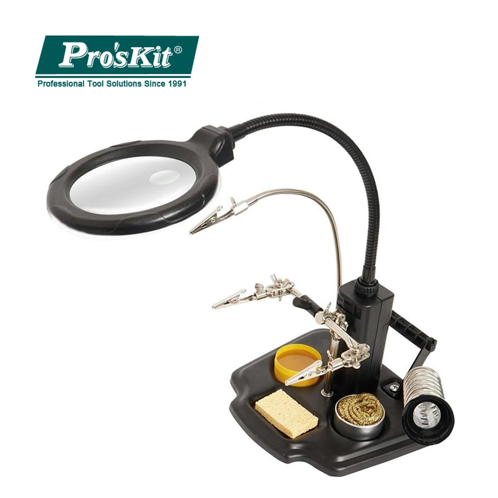 

Pro'skit фонарь для обслуживания печатной платы, многофункциональный сварочный аппарат, скоба, фонари для пайки, инструмент для запчастей RC/Бур для печатной платы
