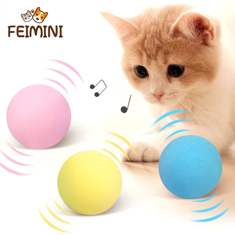

FEIMINI интерактивный шар, умные игрушки для кошек, кошачья мята, тренировочная игрушка для кошек, мяч для домашних животных, товары для питомце...