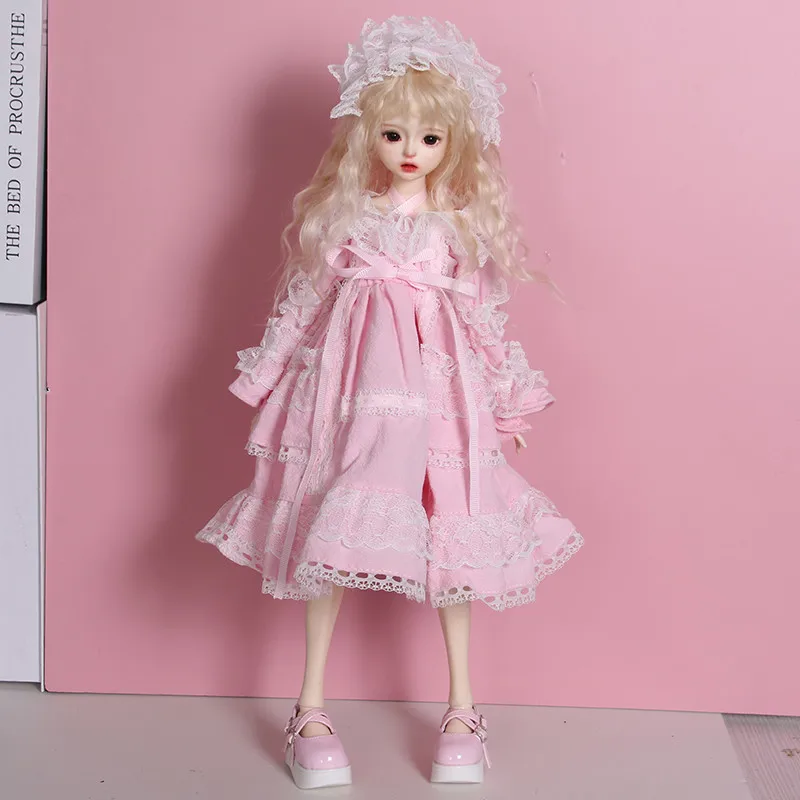 Фото Новая одежда для кукол 30/45/60 см, платье Алиса для кукол BJD 1/3, 1/4, 1/6, аксессуары для кукол, игрушки для девочек, набор для переодевания. №4