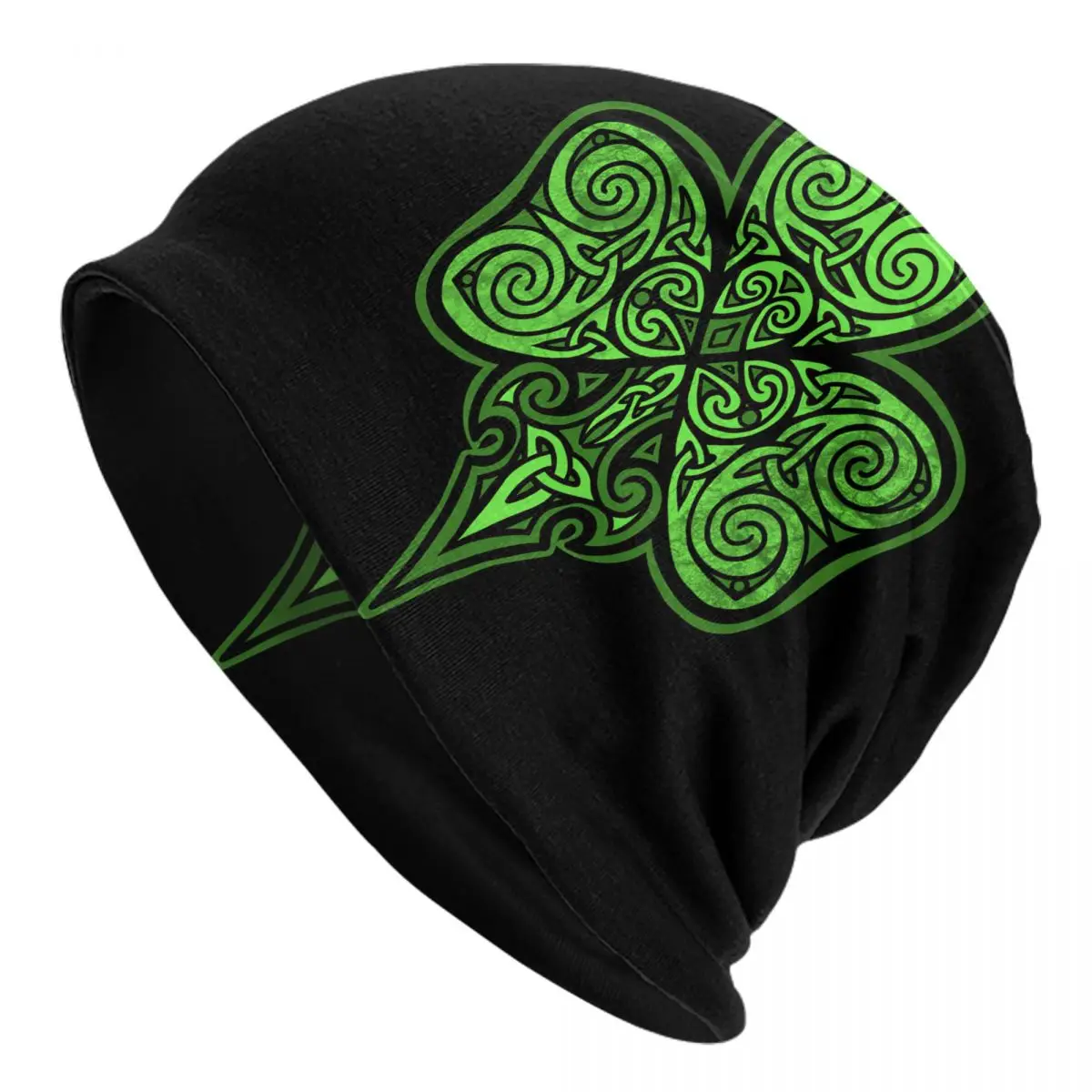 Shamrock Adult Knit Hat Men's Women's Keep warm winter knitted hat