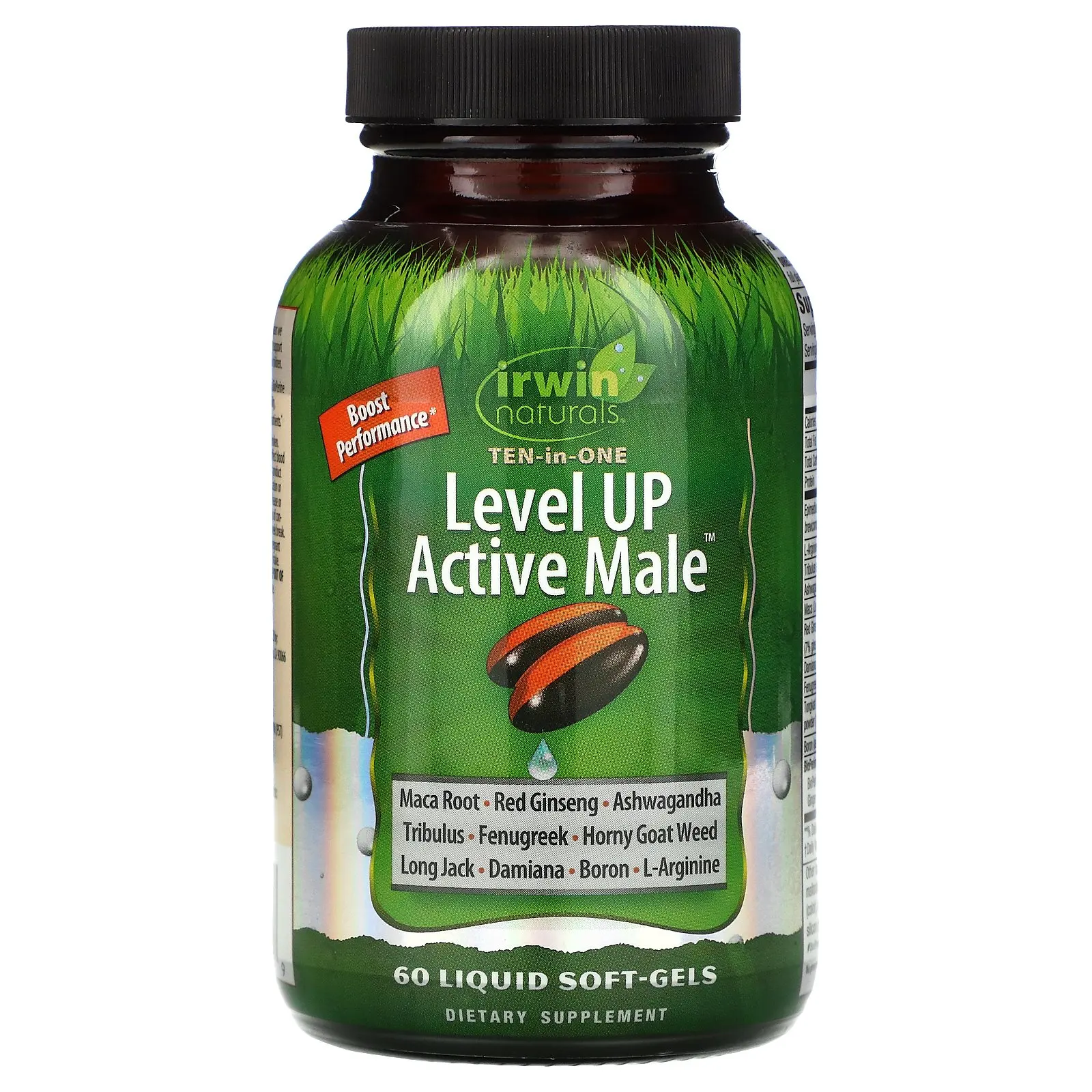 

Irwin Naturals, ten in one Level Up Active Male，60liquid soft-gels
