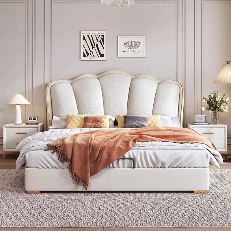 Роскошная детская двуспальная кровать с современными выдвижными ящиками