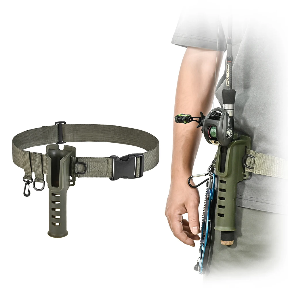 

Adjustable Waist Belt Inserter Fishing Rod Holder Fish Belt Rod Tube Pole Holster ABS Pesca Iscas Tackle Tools Accessories