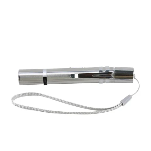 Лазерная забавная игрушка-палка для кошек, зарядка через USB, забавный светильник для кошек, инфракрасная лазерная ручка из нержавеющей стали для кошек, интерактивные игрушки для домашних животных