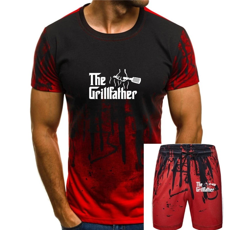 

2019 New Pure Cotton Short Sleeves Hip Hop Fashion O-Neck T Shirt The Grillfather Barbeque And Grilling Male Best Selling Tees