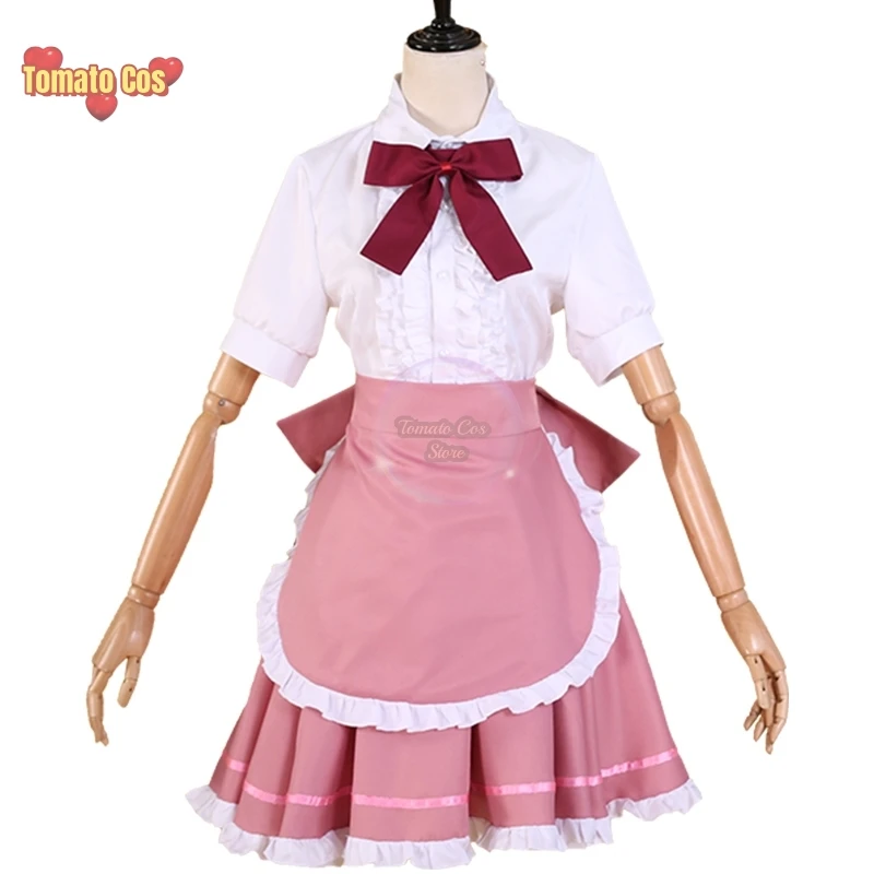 Костюм для косплея из аниме Chobits Chi Женский пикантный розовый костюм горничной