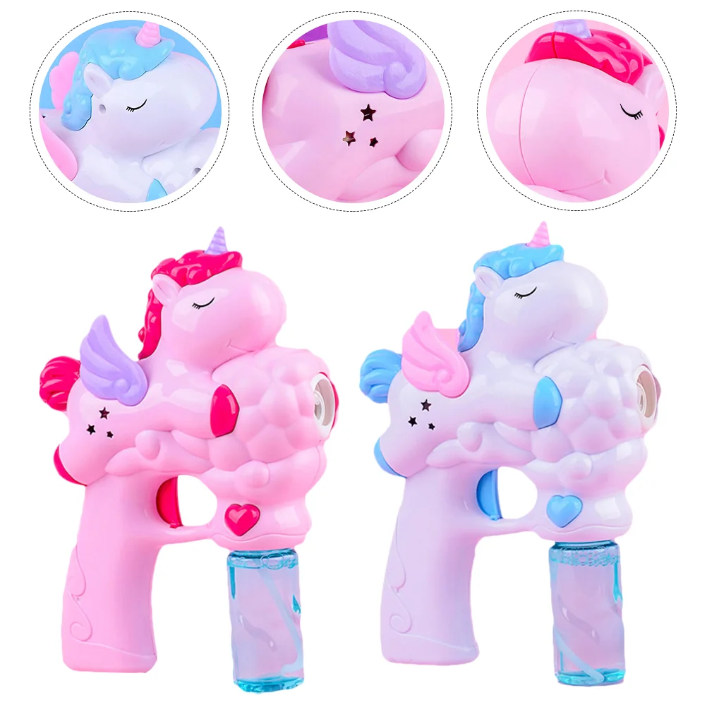 

2pcs Plastic Electric Bubble Blower Bubble Making Toys for Children Kids Outdoor