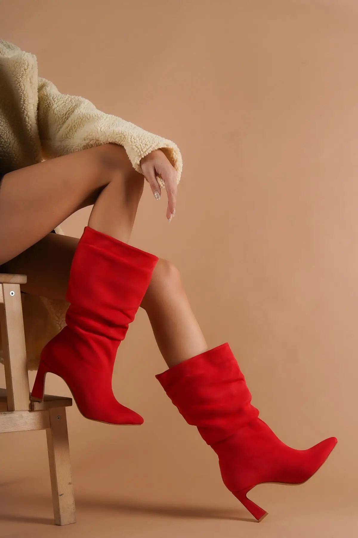 

Women's Fashion Handmade Special Suede Heels Shoes