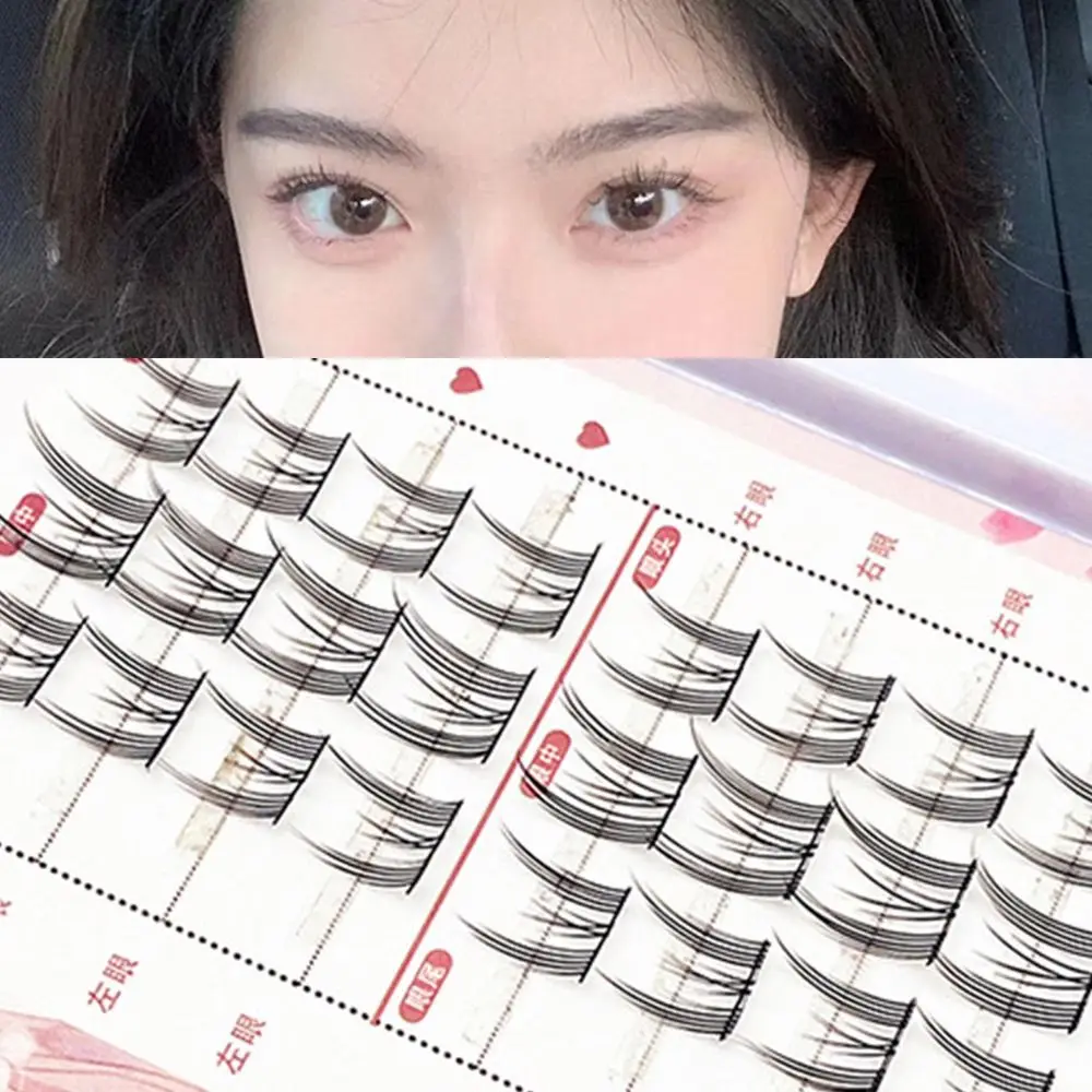 

Made Bundles Single Cluster Segmented Devil False Eyelashes Manga Lashes Eyelashes Eye Extension Thick Little Lashes
