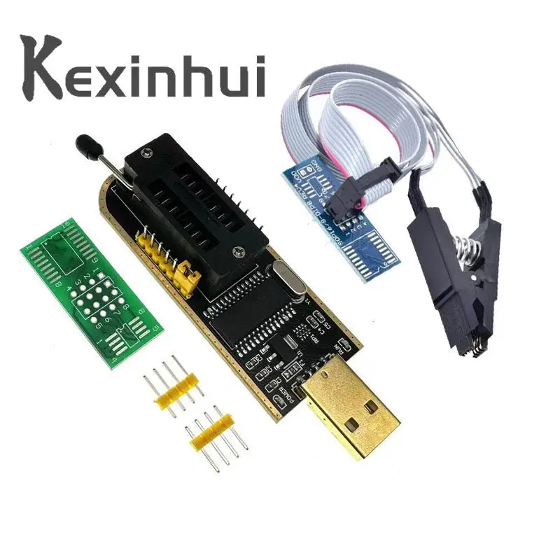 CH341A 24 25 серия EEPROM Flash BIOS USB программатор модуль + SOIC8 SOP8 тестовый зажим для EEPROM 93CXX / 25CXX / 24CXX DIY KIT