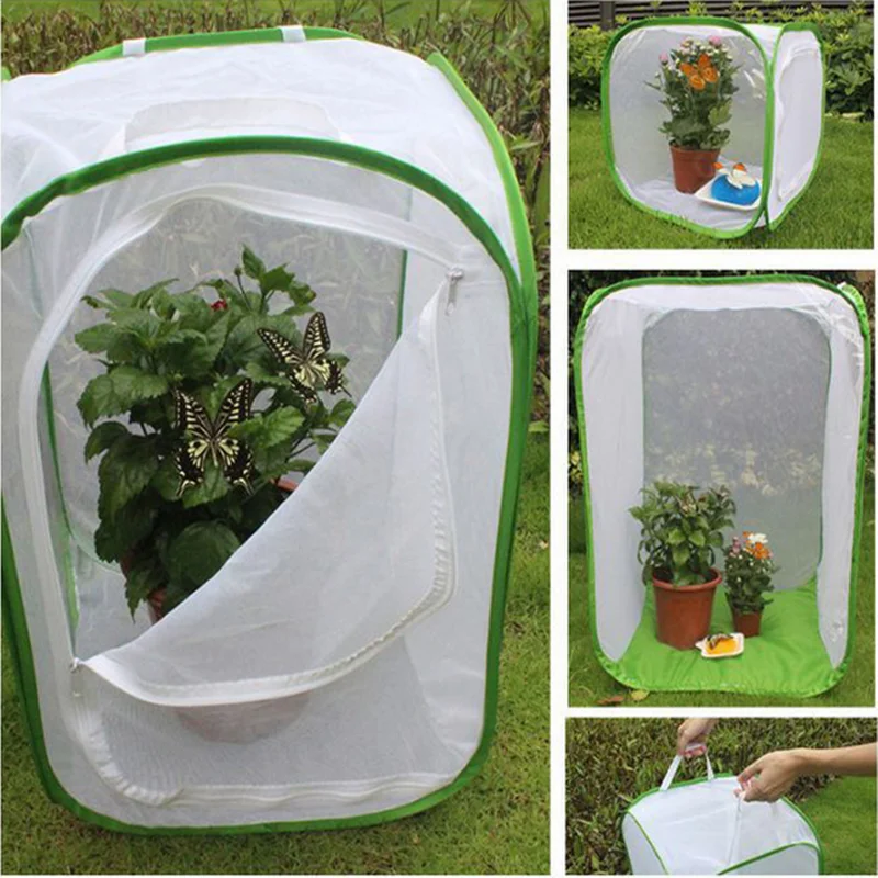 

Collapsible Insect Cage Mesh Habitat Bird Butterfly Mantis Stick Grid Breeding Cricket Net Cloth Farm Cocoon Silkworm Hatch Cage