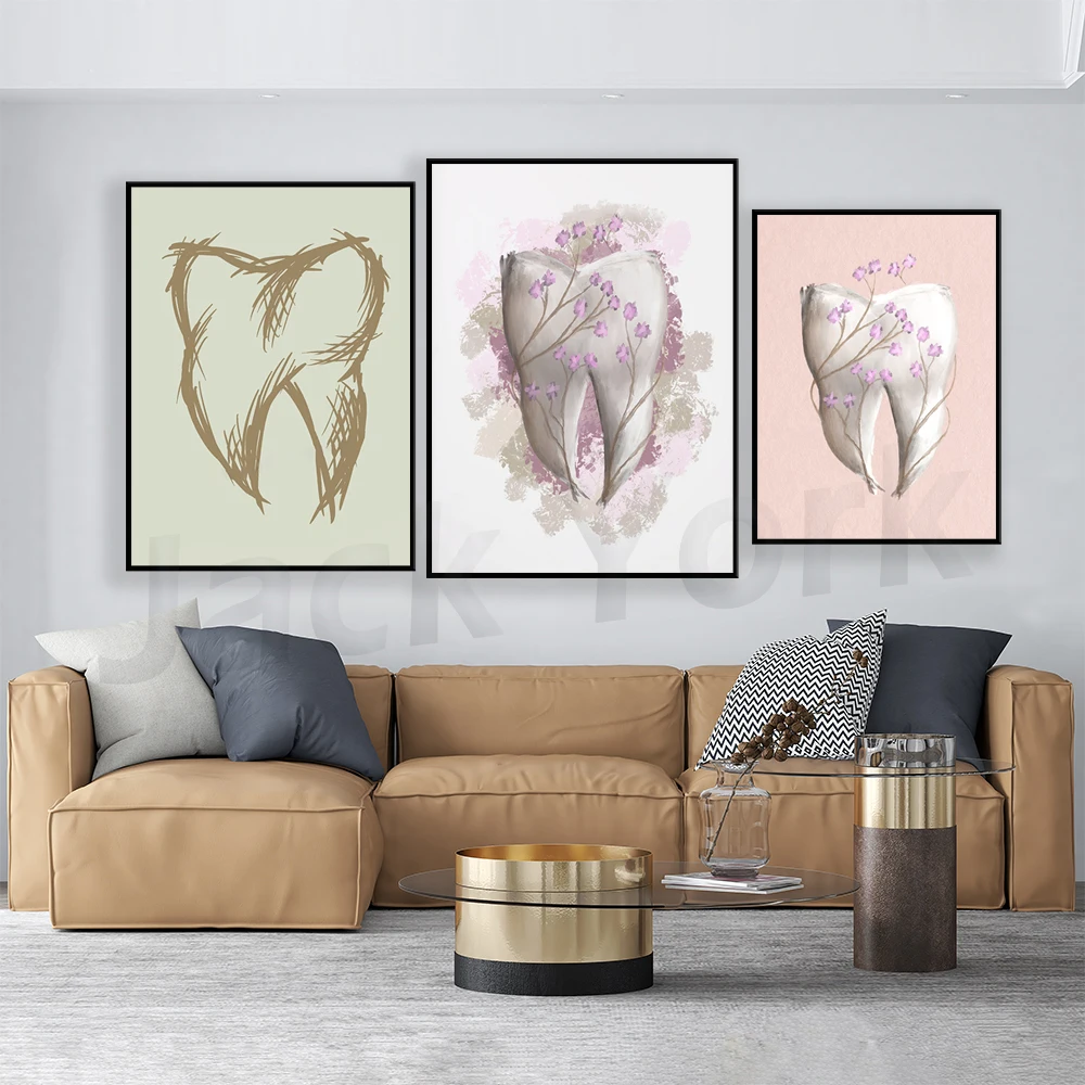 

Tooth Painting. For Doctor's Office, Dentist, Dental Technician, Dentistry, dental clinic Poster Wall Art Present Gift