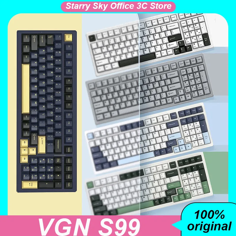 Механическая клавиатура Vgn S99 беспроводная 3 режима длительный срок службы низкая