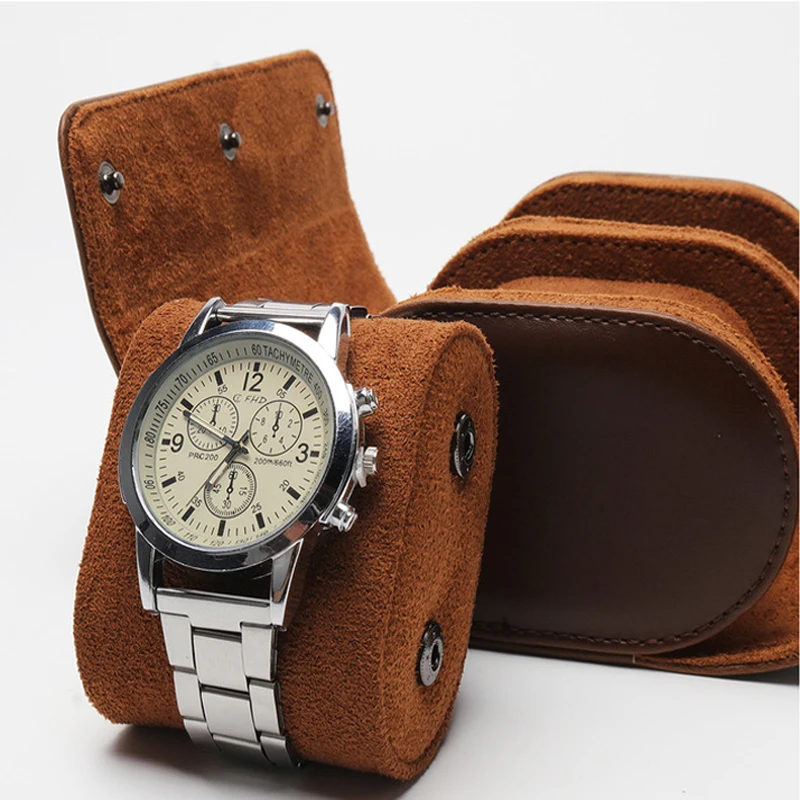 Watch box Men and Women Multifunctional 2Grids leather storage and packaging wrist watch boxes high quality  gift box UTHAI U08 images - 6
