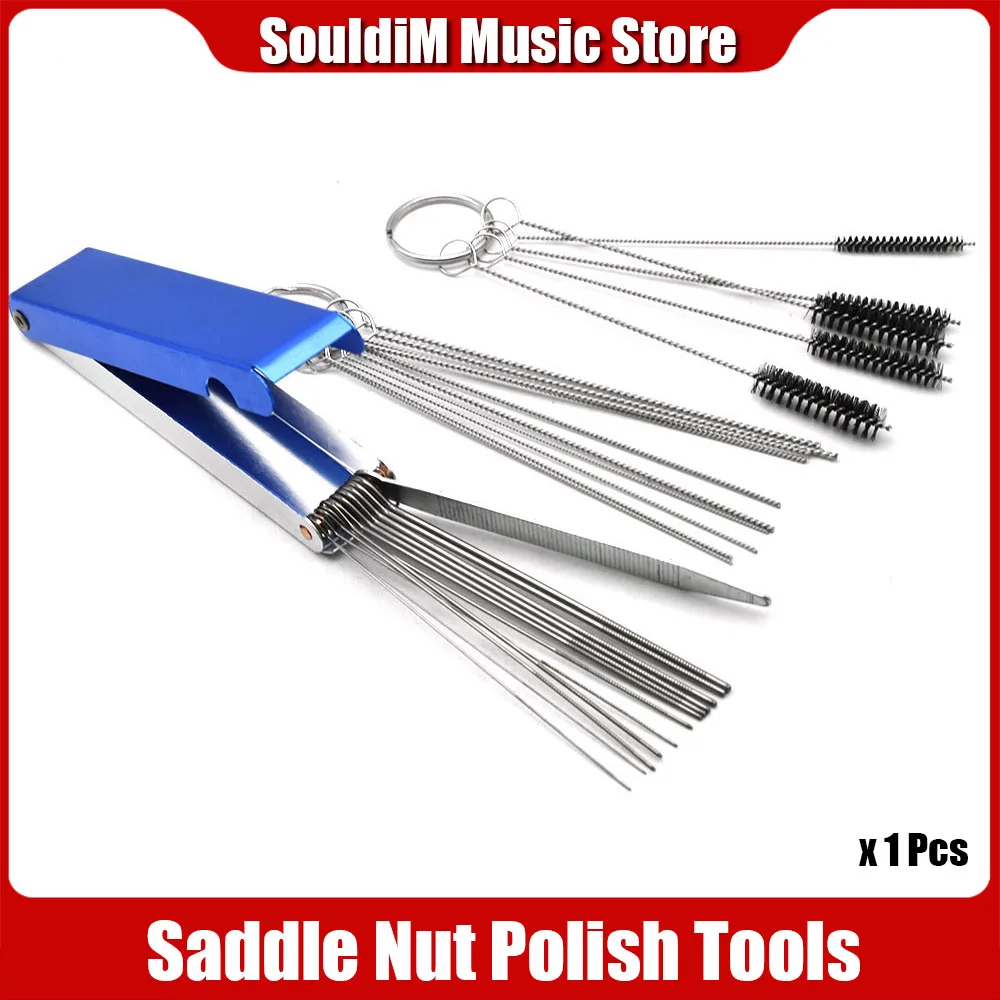 

Portable DIY Guitar Repair Tool Box Guitar Nut Slotting File Saw Rod Slot Filing Set Luthier Replacement Guitarra Accessories