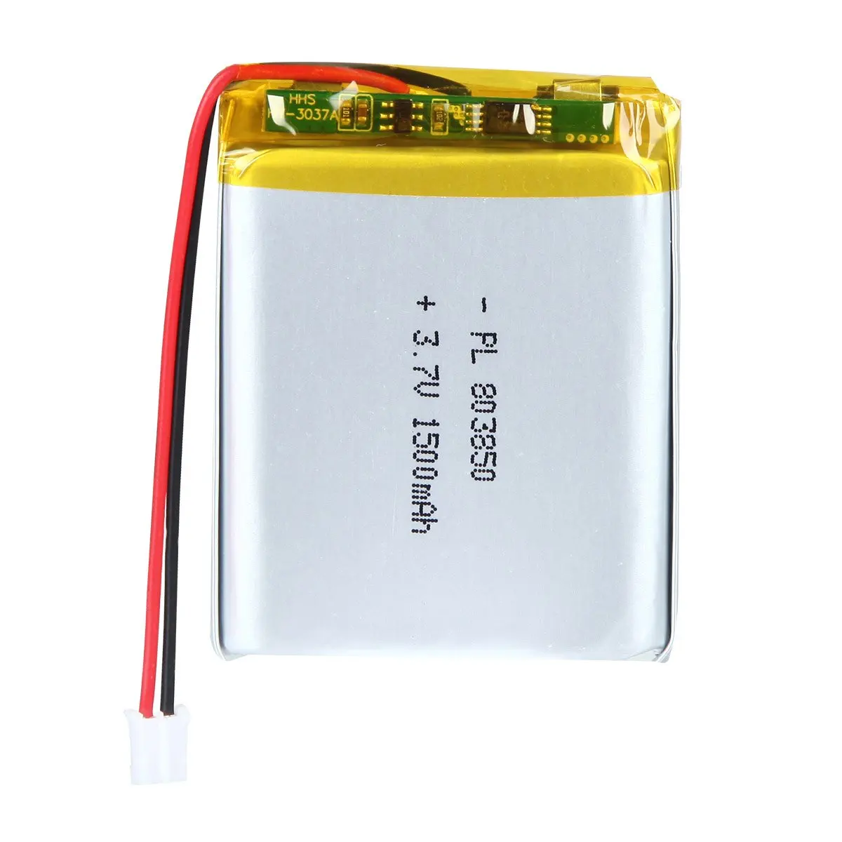 

AKZYTUE 3.7V 1500mAh 803850 Rechargeable Lipo Battery with JST Connector