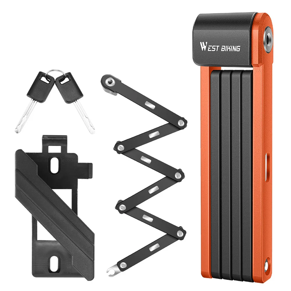 

Bike Foldable Lock AntiTheft Electric Bike ChainLock Bicycle Padlock Bicycle Motorcycle Safety Lock Bicycle Accessories