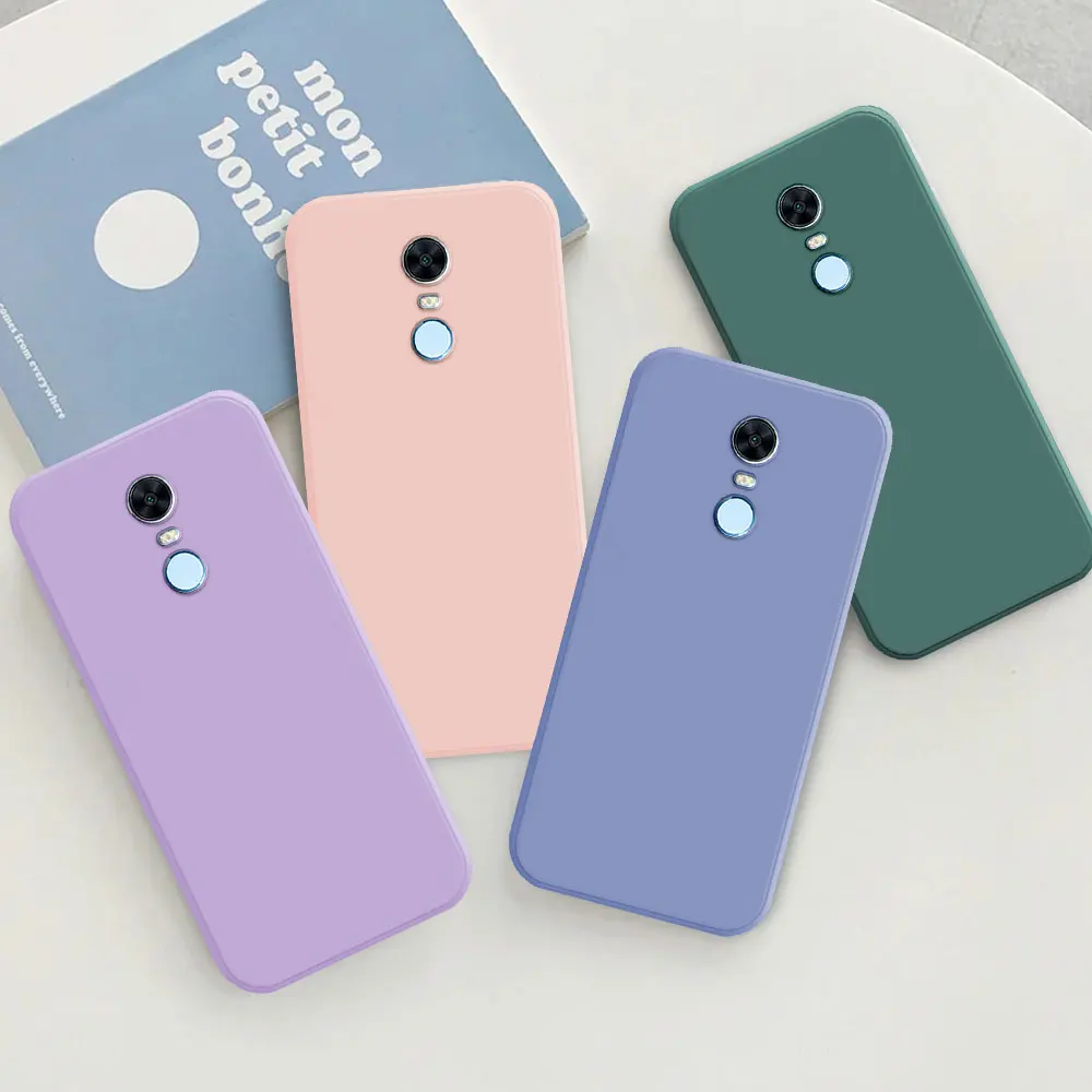 Чехол для Redmi 5 Plus A1 A2 + 6A 8A цветной Силиконовый противоударный чехол телефона Xiaomi 6