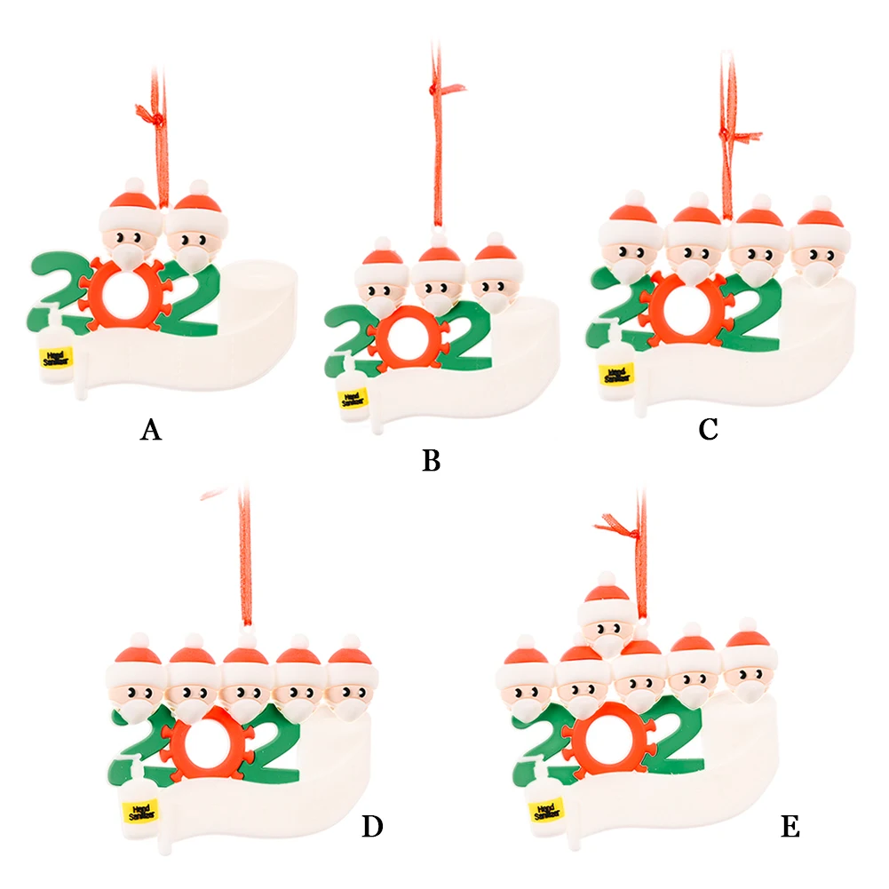 

Стильные подвески на рождественскую елку, Декор, 3D персонализированные люди, Санта-Клаус, маска, украшение на рождественскую елку с новым го...