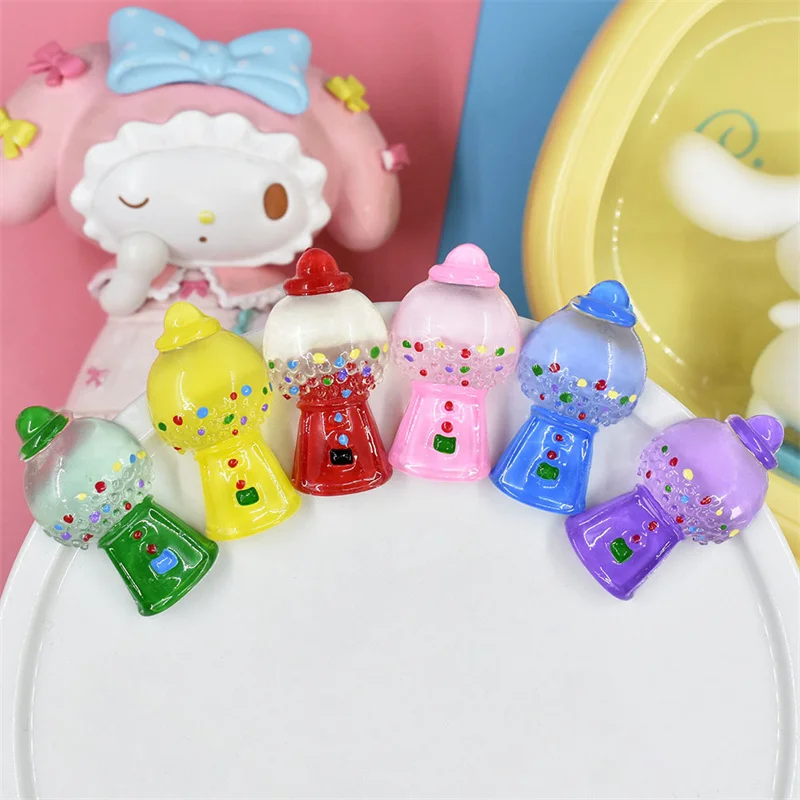 

10pcs Kawaii Egg Twisting Machine Games Console Resin Flatback Cabochons Scrapbook DIY Ornaments Jewelry Accessories Supply R256