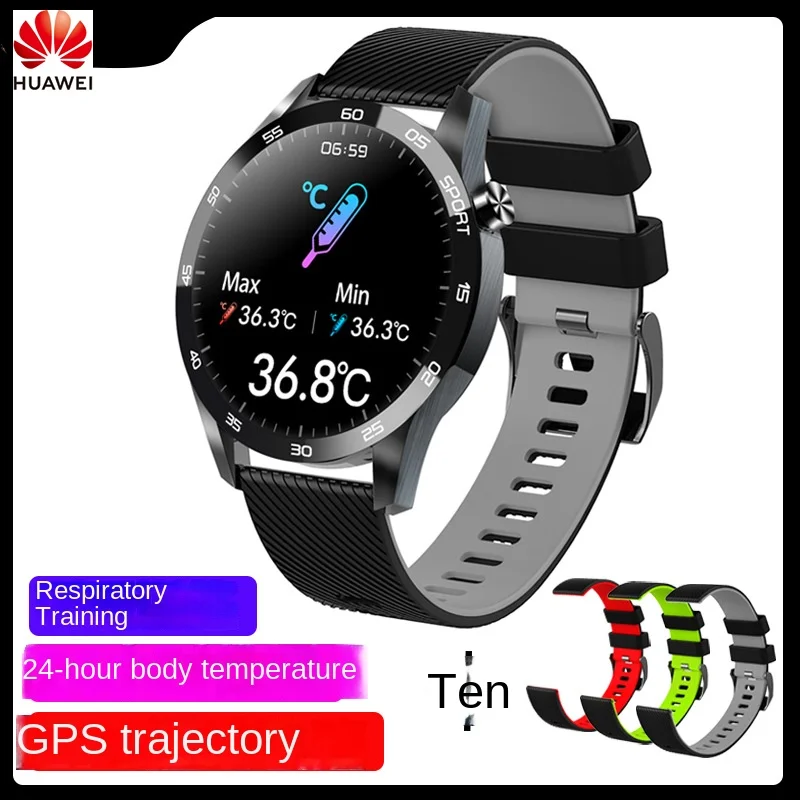 

Смарт-браслет Huawei F22l с датчиком температуры тела, кислородом в крови, пульсометром, сфигмоманометром, шаговый спортивный браслет