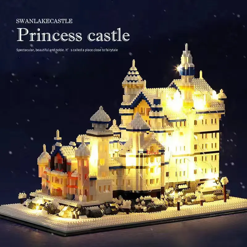 

3000 шт., Детский конструктор «Лебедь снега»