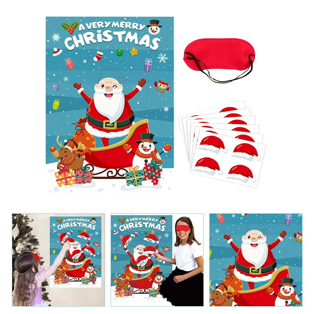 

Christmas Party Gameprops Poster Supplies Decoration Plaything Interactive Favors Development Ornament Intellectual Fiesta Games