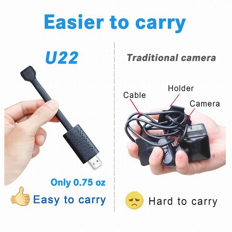 

720P Mini Surveillance Camera Wifi Mini Camera IP USB P2P SD Card Cloud Storage Smart AI Human Detection V380 Pro APP