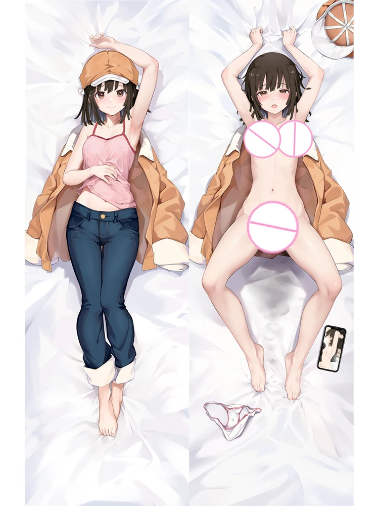 Двусторонняя наволочка Dakimakura Anime Nadeko Sengoku с принтом для тела в натуральную