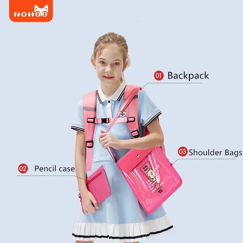 Primary School Bags for Boys Junior High Kids Schoolbag Students Bag Cartoon Backpacks Waterproof Breathable Children Girls Gift