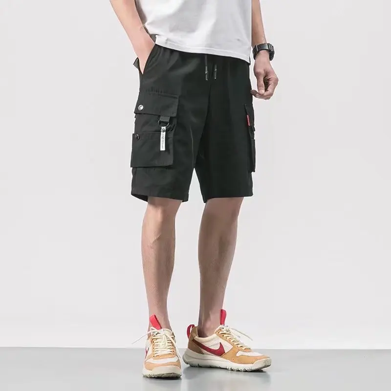 

Шорты мужские пиратские, тонкие повседневные спортивные штаны, комбинезон, модная одежда для мужчин, прямые свободные брюки, лето