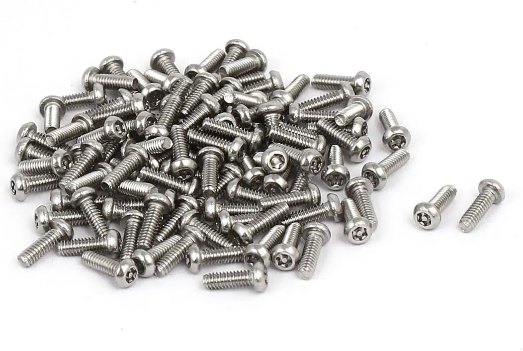 

Keszoox M2x6mm 304 Stainless Steel Button Head Torx Security Machine Screws 100pcs