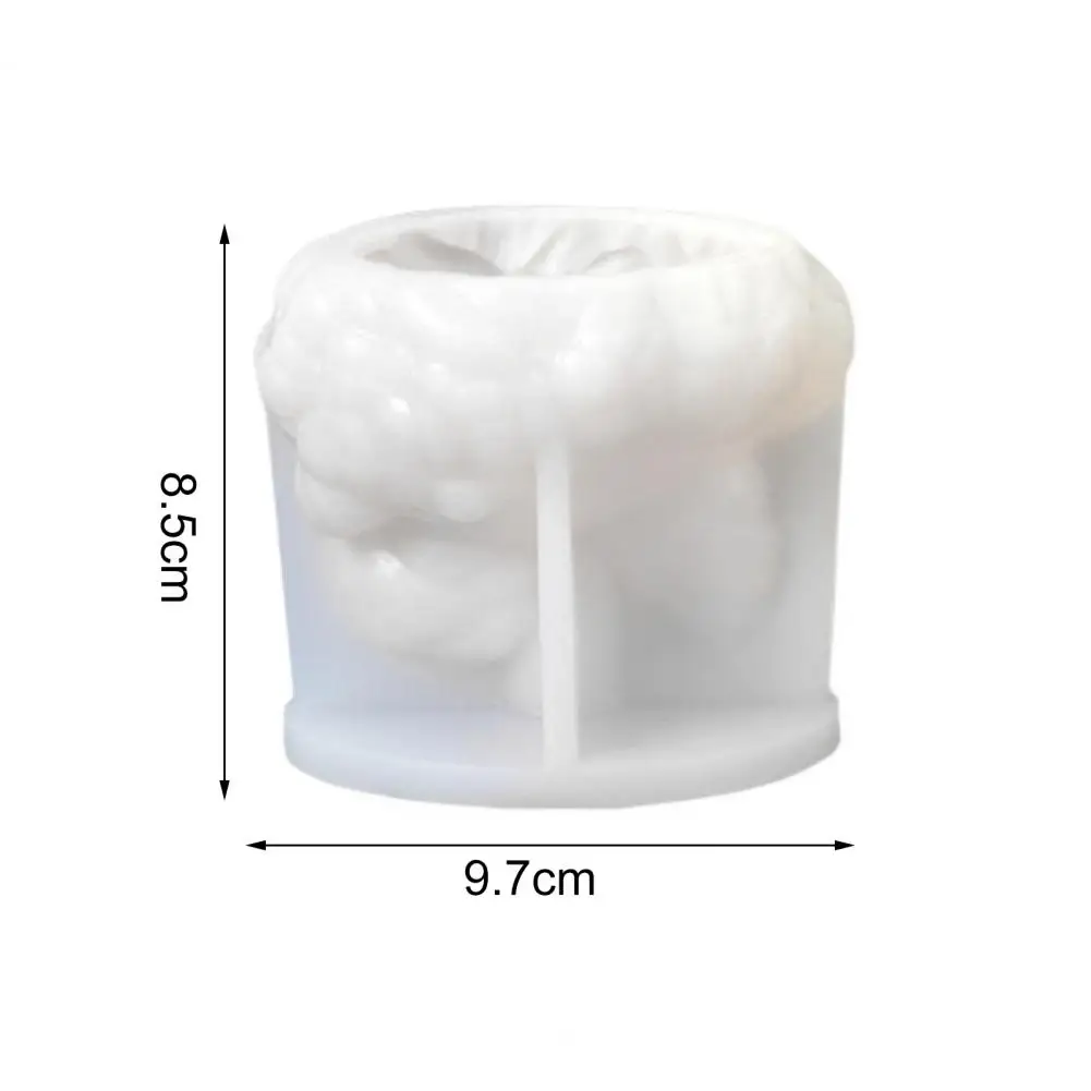 Силиконовая форма для свечей Rose Angel с антипригарным покрытием легко снимается