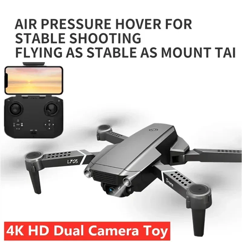 

L705 Foldable 4K HD Dual CameraAerial Photography RC Quadcopter Real-time Transmission App Control RC Drone Kid Adults s Gift