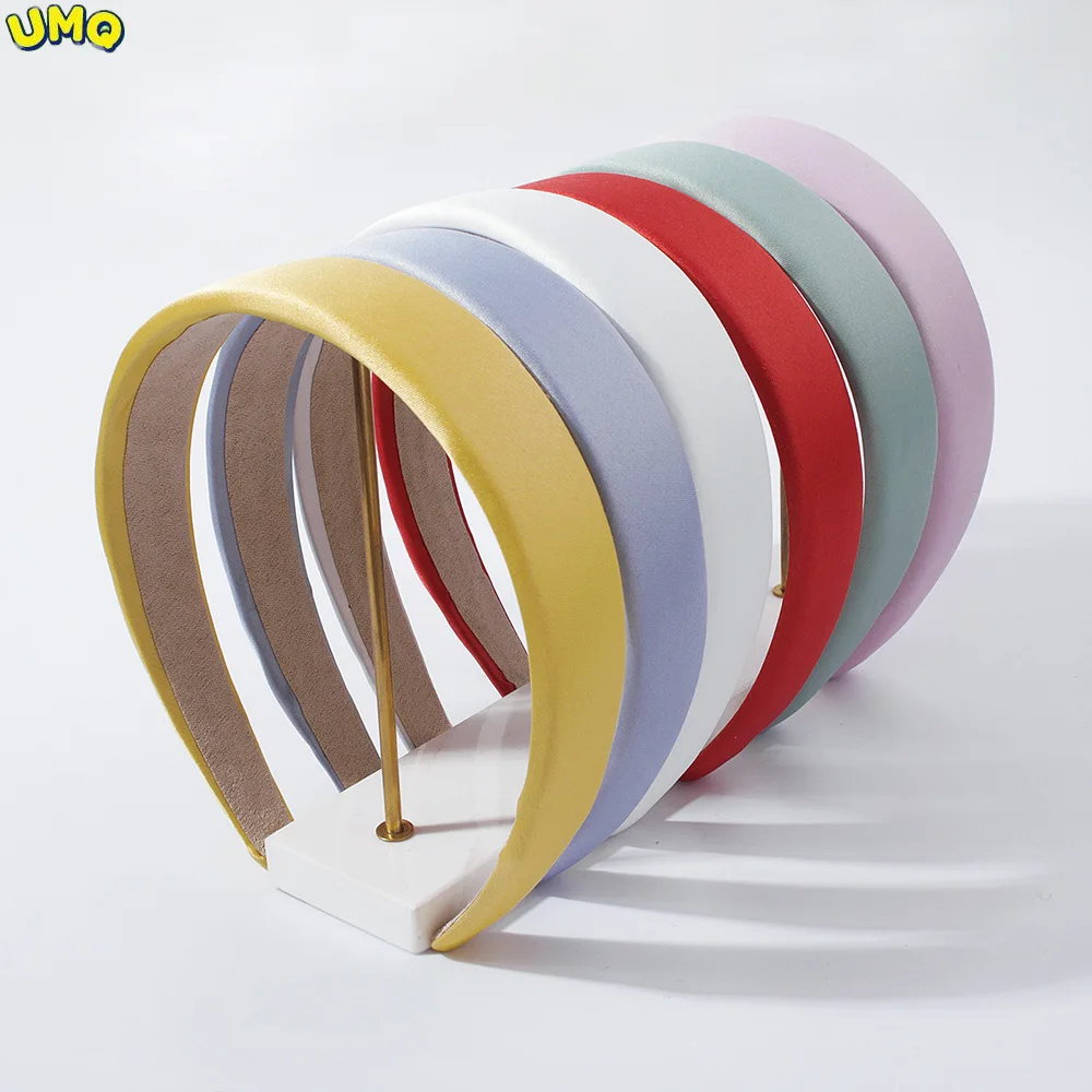 

F2895 Girl's Hair Band Female Candy Color College Style Cloth Headband Temperament Solid Color Sweet Outgoing Hair Accessories