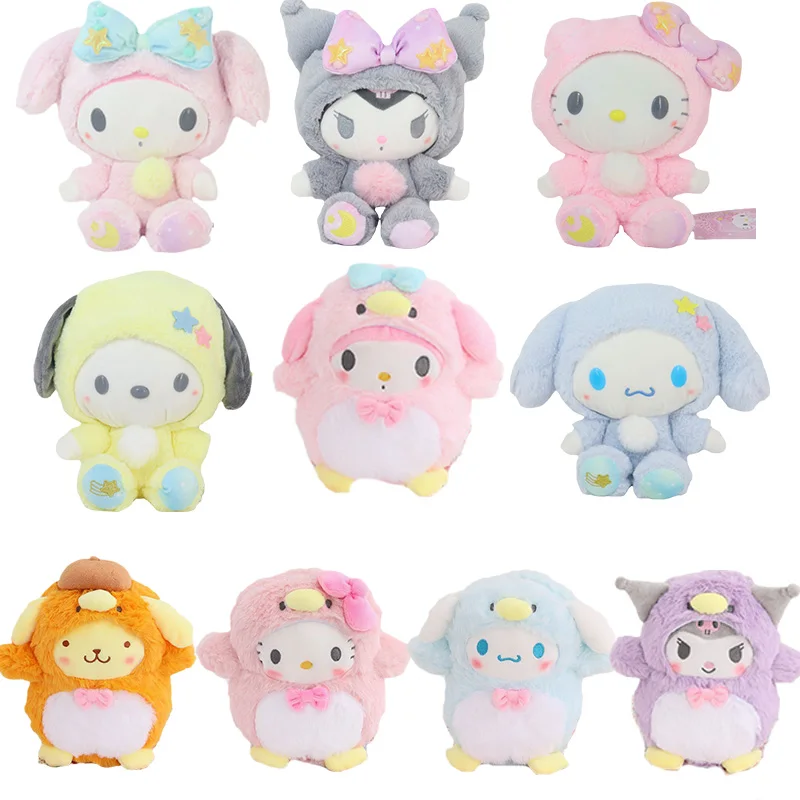 

Новинка, мультяшная плюшевая игрушка Sanrioed 20 см, милая коричная мимелоди куроми Китти, милая плюшевая кукла, детская игрушка, рождественский ...