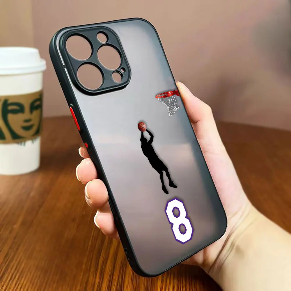 Фото Матовый чехол для телефона с милым мультяшным баскетболистом для iPhone Apple 17 AIR 17E 16E 16 15 14 PLUS 13 12 11 PRO MAX XR №4