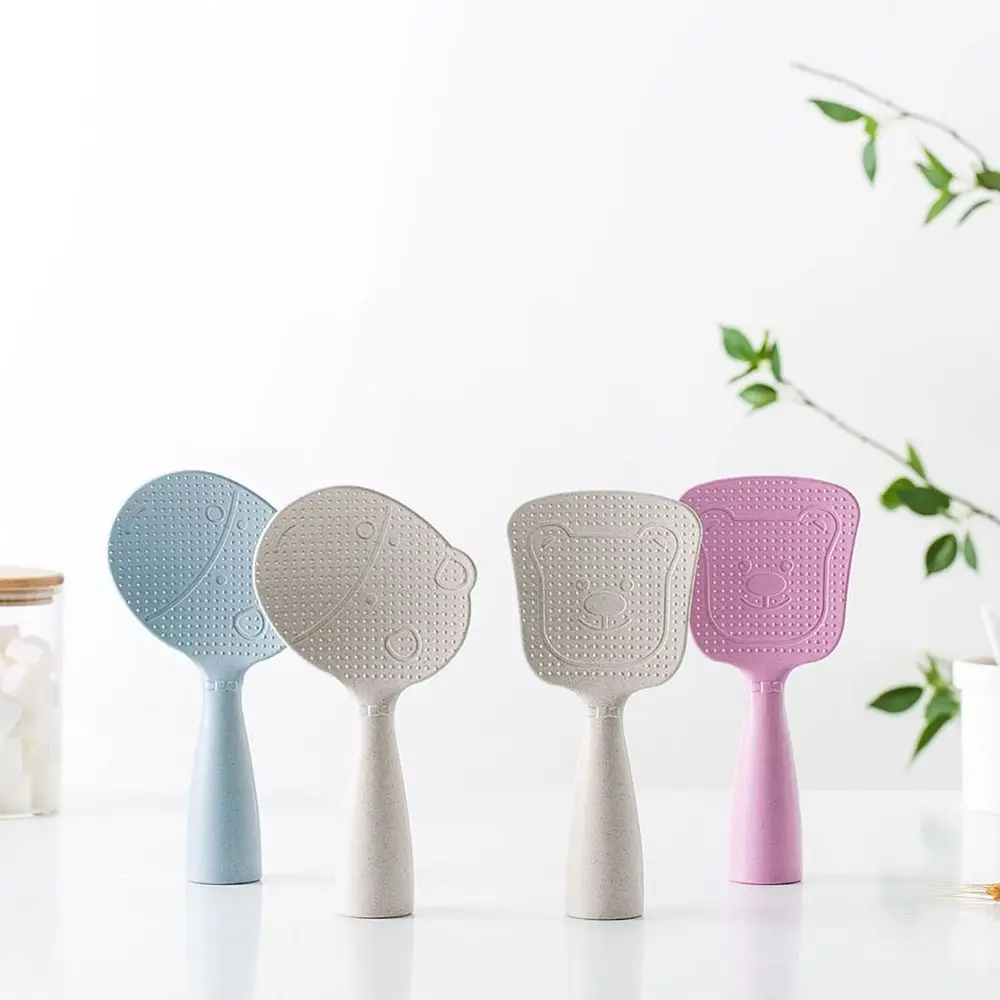 

Антипригарная силиконовая ложка для риса, силиконовая двухсторонняя ложка для риса, длинная ручка, сервировочная ложка, бытовые кухонные п...