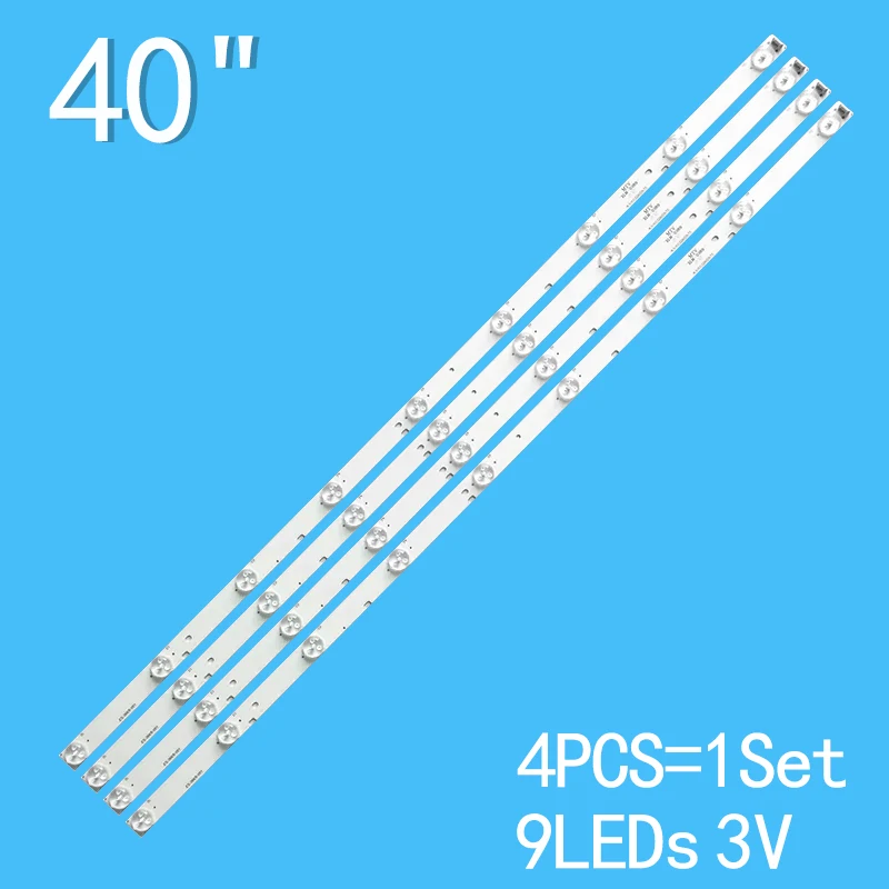 

4PCS 9LEDs 3V 810mm For LED bar light 40" TV LC-40LE265M A-HWCQ40D675 LC-40LE265M LC-40LE275T Lc40le660x LC-40LE265X LC-40LE275X
