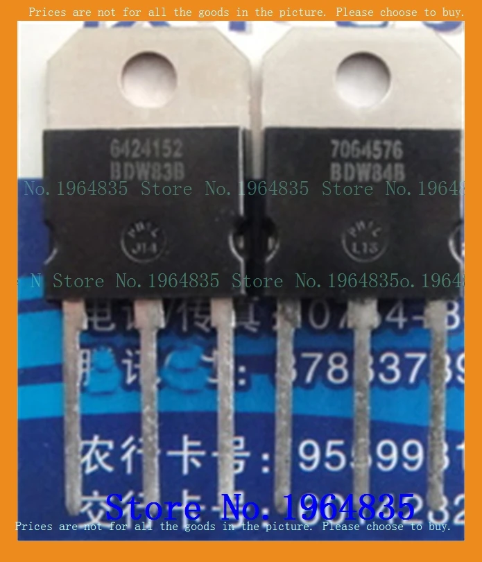 2 шт./лот = пара BDW83B BDW84B 15A 80V